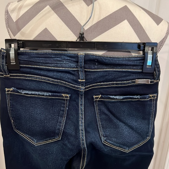 Kancan mid rise skinny jean, dark denim, size 24 - Picture 3 of 7
